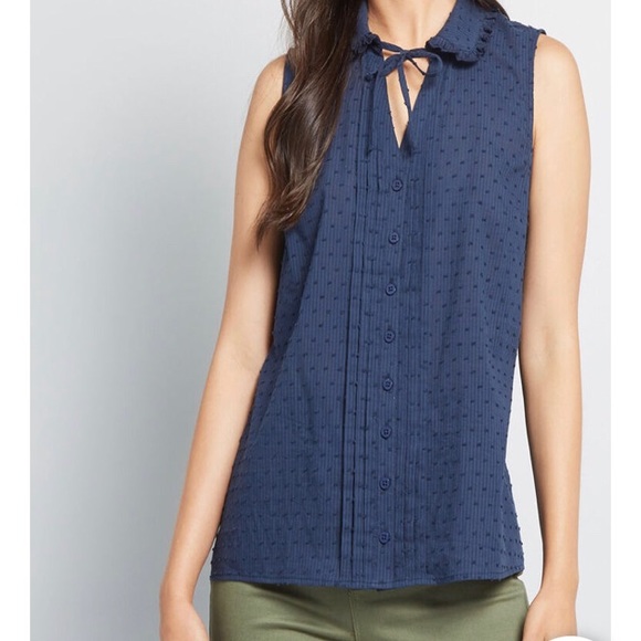 ModCloth NWT Sleeveless Blouse - Picture 1 of 5